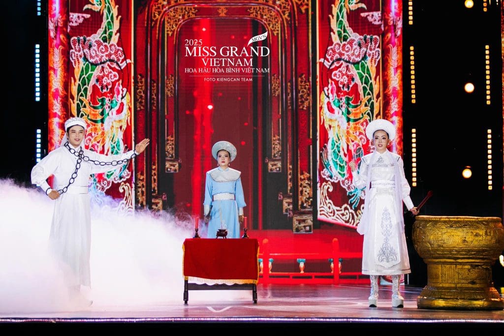 Gallery - Ngô Thái Ngân thắng 2 giải lớn của “Miss Grand Vietnam”, diễn xuất thần trích đoạn cải lương “Tiếng trống Mê Linh” | Moli Star - image 1