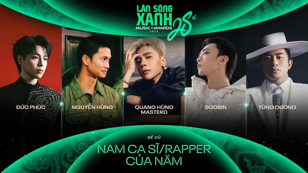 Gallery - Dàn rapper đồng loạt vắng mặt tại đề cử “Ca sĩ của năm” tại Làn Sóng Xanh 2025 | Moli Star - image 1